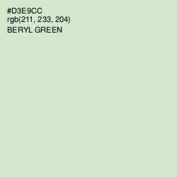 #D3E9CC - Beryl Green Color Image